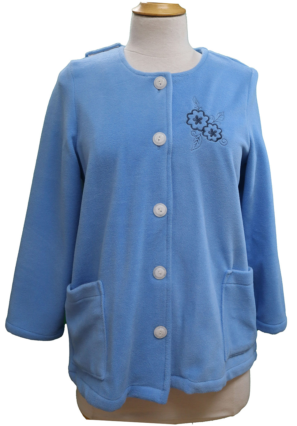 Adaptive Cardigan in Light Blue - Création confort